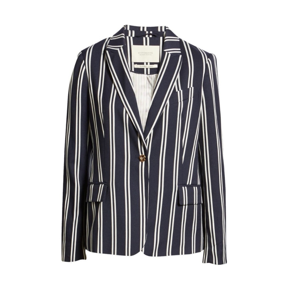 Scotch & Soda Classic Stripe Tailored Blazer